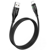USB კაბელი HOCO U93 MICRO BLACK 1.2 MiMart.ge