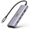 USB-C ჰაბი UGREEN CM511 (60384) 5-in-1 ADAPTER USB-C HUB TO 3xUSB3.0 HDMI TF/SD GRAYiMart.ge