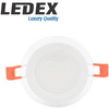 შეკიდული ჭერის LED პანელური სანათი LEDEX LED GLASS DOWN LIGHT (ROUND) 6W 3000KiMart.ge