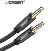 აუდიო კაბელი UGREEN AV112 (50361) 3.5mm Audio Cable Braided Auxiliary AUX Cord Compatible Male Cable Gold Plated 1MiMart.ge