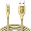 USB კაბელი ANKER POWERLINE + MICRO USB  6ft GOLDEN A81430B1iMart.ge