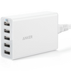 დამტენი ANKER POWERPORT 5_40W 5-PORT USB CHARGER FOR EU (WHITE) OFFINE PACKAGING  V3 A2124L22iMart.ge