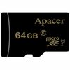 მეხსიერების ბარათი APACER 64GB MICROSDXC C10 UHS-I + SDiMart.ge