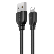 USB კაბელი REMAX SUJI PRO 2.4A DATA CABLE RC-138i LIGHTNING BLACKiMart.ge