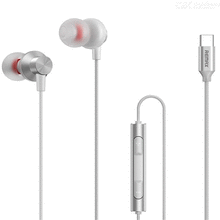 ყურსასმენი REMAX RM-560 METAL WI RED EARPHONE FOR TYPE-C SILVERiMart.ge