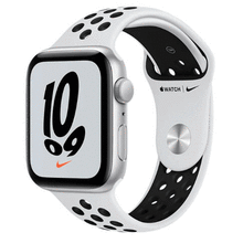 სმარტ საათი APPLE WATCH SERIES SE GPS 44MM NIKE SILVER ALUMINIUM CASE WITH BLACK  SPORT BAND MKQ73iMart.ge