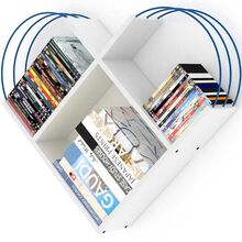 მისაღები ოთახის თარო COMFORT ROOM CASE SHELF (WHITE-BLUE) RF170506 (89*18*74 სმ)iMart.ge