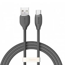 კაბელი BASEUS JELLY LIQUID SILICA GEL FAST CHARGING DATA CABLE USB TO TYPE-C 1.2M CAGD010001iMart.ge