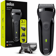 წვერსაპარსი BRAUN SHAVER 300BT BLK/BLK BOXiMart.ge