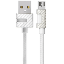 USB კაბელი REMAX METAL DATA CABLE 2.4A RC-089M MICRO WHITEiMart.ge