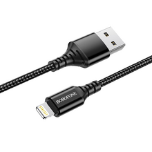 USB კაბელი BOROFONE BX54 LIGHTNING BLACK 1 MiMart.ge