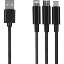 USB კაბელი 2E CCMTLAB-BL USB CHARGER 3 IN 1iMart.ge