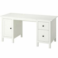 საოფისე მაგიდა IKEA HEMNES (120x55 სმ) WHITEiMart.ge