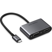 USB ადაპტერი UGREEN CM162 011611 (50505) TYPE-C USB-C TO HDMI / VGA /USB 3.0 ADAPTERiMart.ge