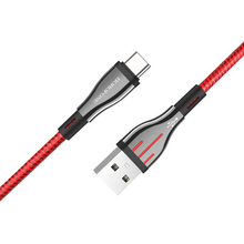 USB კაბელი BOROFONE BU23 HIGHWAY CHARGING DATA CABLE FOR LIGHTNING BLACK&REDiMart.ge