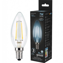 LED ნათურა GAUSS FILAMENT CANDLE 103801207 (7W, E14, 4100K)iMart.ge