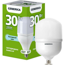 LED ნათურა GENERICA LL-HP-30-230-65-E27-G HP 30W 230V 6500K E27iMart.ge