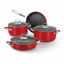 ტაფის და ქვაბების ნაკრები KORKMAZ A1291 ZETA COOKWARE SET (7 PCS)iMart.ge