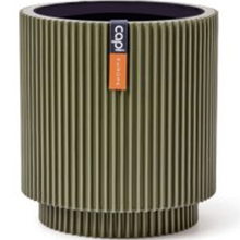 ყვავილის ქოთანი CAPI EUROPE VASE CYLINDER GROOVE 19x21სმ მწვანეiMart.ge