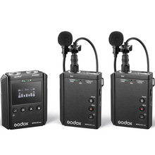 უსადენო მიკროფონი GODOX WMICS2 KIT 2 UHF WIRELESS MICROPHONE SYSTEM BLACKiMart.ge