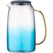 წყლის დოქი ARDESTO AR2616BA PITCHER WITH LID BLUE ATLANTIC, 1600ML, BOROSILICATE GLASS, SILICONE, TRANSPARENT-BLUEiMart.ge