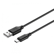 USB კაბელი KITS 2.0 TO USB TYPE-C CABLE, 2A, BLACKiMart.ge