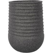 კერამიკის ქოთანი TITAN HERON EGG VASE RIB ANTHRACITE D53H70 (157 L)iMart.ge