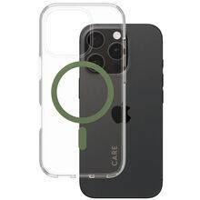 მობილური ტელეფონის ქეისი CARE BY PANZERGLASS IPHONE 16 PRO FLAGSHIP CASE TRANSPARENT URBAN COMBAT W. GREEN MAGSAFEiMart.ge