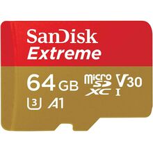 მეხსიერების ბარათი SANDISK 64GB EXTREME MICROSDXC (SDSQXA1-064G-GN6MN) SDSQXA26DN-064GRiMart.ge