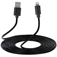 USB კაბელი 2E CCLPVC-1MBL IPHONE CABLE BLACK 1MiMart.ge