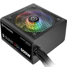 კვების ბლოკი THERMALTAKE PC COMPONENTS POWER SUPPLY SMART RGB 500W/80 PLUS SLEEVED CABLES (PS-SPR-0500NHSAWE-1)iMart.ge