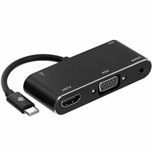 ადაპტერი 2E ADAPTER TYPE C TO USB 3.0+AUX+HDMI+VGA+USB TYPE C, 0.15 M, BLACKiMart.ge