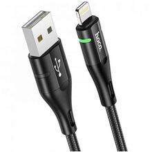 USB კაბელი HOCO iOS/ LIGHTNING U93 SHADOW CHARGING DATA CABLE FOR LIGHTNING BLACK (6931474732132)iMart.ge