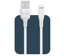 USB კაბელი CELEBRAT FOR IPHONE FLY-2I WHITEiMart.ge