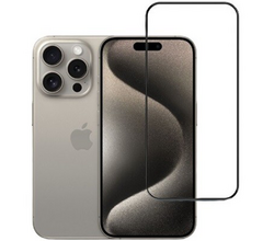 ეკრანის დამცავი GLASS PRO+ FULL SCREEN TEMPERED GLASS 111D APPLE IPHONE 15 PRO MAX BLACKiMart.ge