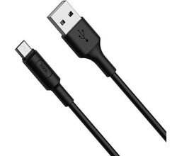 კაბელი HOCO ANDROID MICRO X25 SOARER CHARGING DATA CABLE FOR MICRO BLACK (6957531080121)iMart.ge