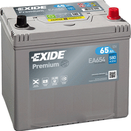 აკუმულატორი EXIDE PR EA654 65 ა*ს JIS R+iMart.ge