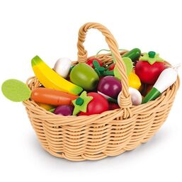 სათამაშო კალათა ხილითა და ბოსტნეულით JANOD GAME SET BASKET WITH VEGETABLES AND FRUITS J05620iMart.ge