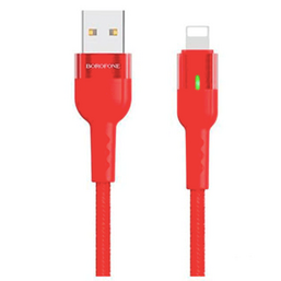 USB კაბელი BOROFONE BU17 SMART RED 1.2 M iMart.ge
