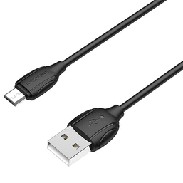 USB კაბელი  BOROFONE BX19 BENEFIT CHARGING DATA CABLE FOR MICRO BLACKiMart.ge