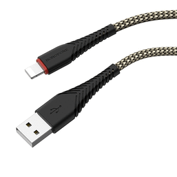 USB კაბელი BOROFONE BX25 POWRFUL CHARGING DATA CABLE FOR LIGHTING BLACKiMart.ge