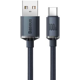 კაბელი BASEUS CRYSTAL SHINE SERIES FAST CHARGING DATA CABLE USB TO TYPE-C 100 W 2 M CAJY000501iMart.ge