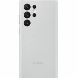 მობილური ტელეფონის ქეისი SAMSUNG GALAXY S22 ULTRA LEATHER COVER LIGHT GRAY (EF-VS908LJEGRU)iMart.ge