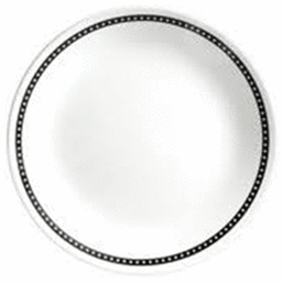 მინის სადილის თეფში CORELLE BLACK&WHITE (21.6 CM)iMart.ge