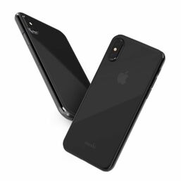 მობილური ტელეფონის ქეისი Moshi SuperSkin for iPhone X - Black exceptionally thin caseiMart.ge