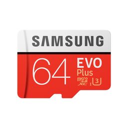 მეხსიერების ბარათი Samsung EVO Plus 64GB Micro SDXC UHS-I U3 (MB-MC64GA/RU)iMart.ge