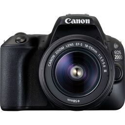 ციფრული ფოტოაპარატი Canon EOS 200D Black + Lens EF-S 18-55 DC IIIiMart.ge