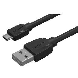 კაბელი VENTION VAS-A40-B050 USB2.0 A MALE TO MICRO B MALE CABLE 0.5M BLACKiMart.ge