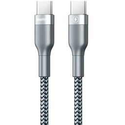 USB კაბელი REMAX SURY 2 SERIES PD FAST CHARGING 3A DATA CABLE RC-010 (TYPE C-TYPE C) SILVERiMart.ge