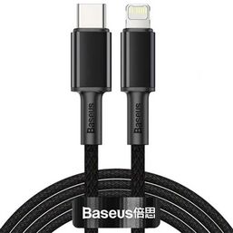 USB კაბელი BASEUS TUNGSTEN GOLD FAST CHARGING DATA CABLE TYPE-C TO LIGHTNING CATLWJ-A01 (20 W, 2 M)iMart.ge